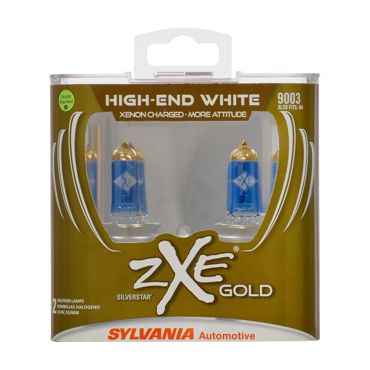 SYLVANIA 9003 SilverStar zXe GOLD Headlight Bulb Amazon.in Car
