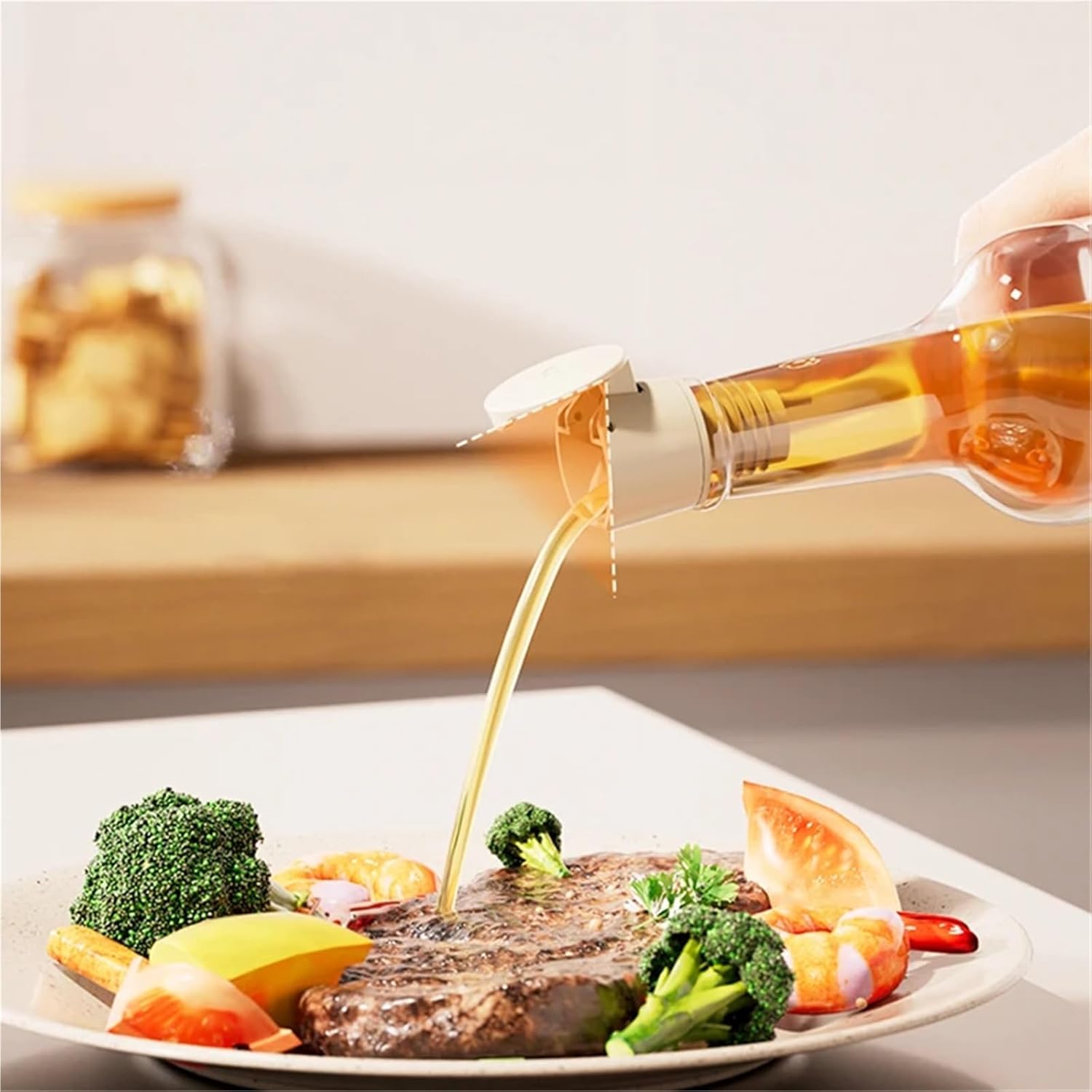 Silicone Wine Stoppers, 20pcs Oil Bottle Stopper Rubber Lock Seal Leak-proof Food Grade Plastic Nozzle Sprayer Liquor Dispenser Wine Pourer Barware For Keeping Champagne Fresh(Yellow)