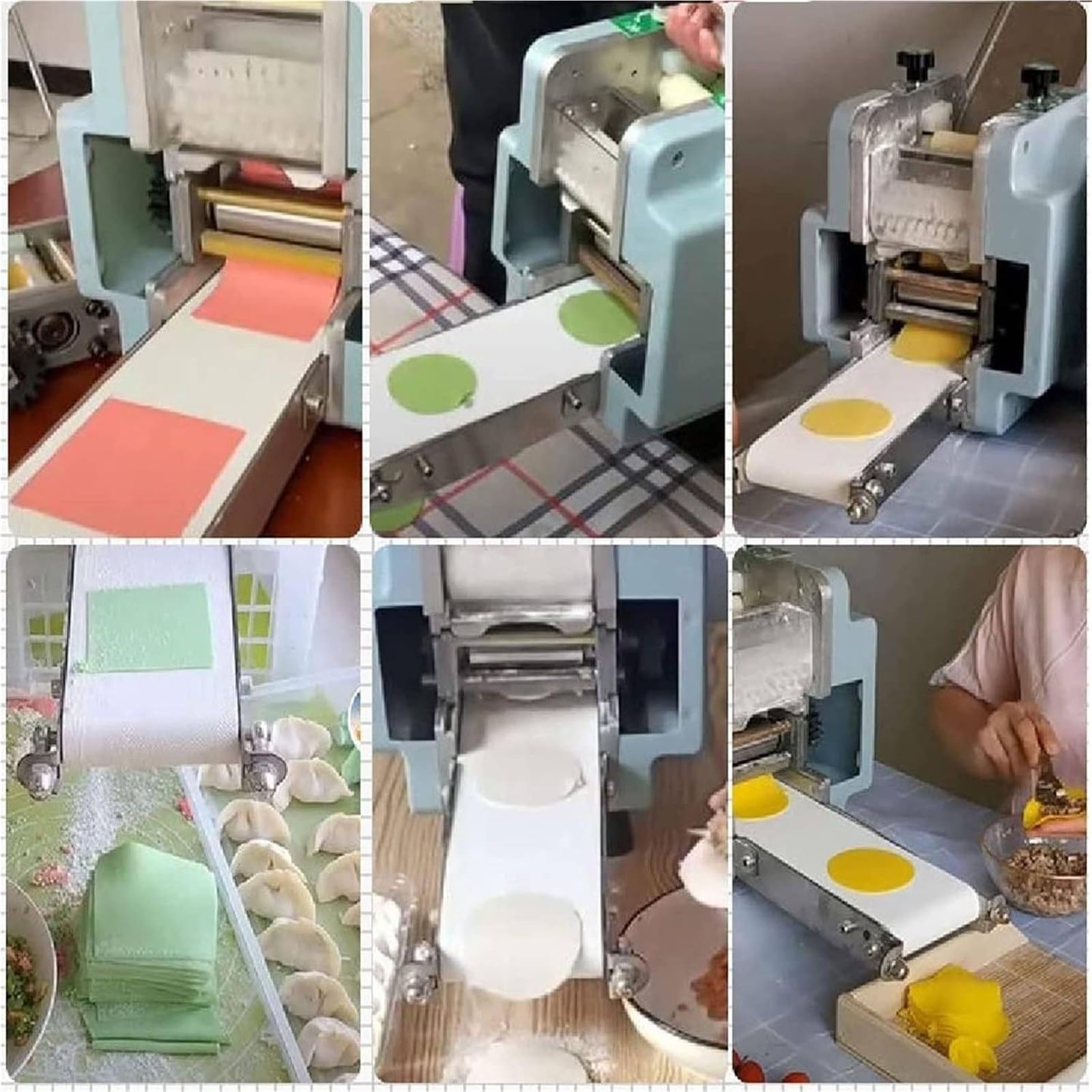Molde de piel para máquina automática de envolver, cortador de masa de acero inoxidable de 7 a 10 cm, accesorio eléctrico para rollitos de primavera, pierogi, ravioles (7,5 cm)