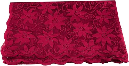 Miniatura 4 de Rockcloud Mantel rectangular de poliéster de 60 x 103 pulgadas para decoración de banquetes de boda, fiesta, color rojo