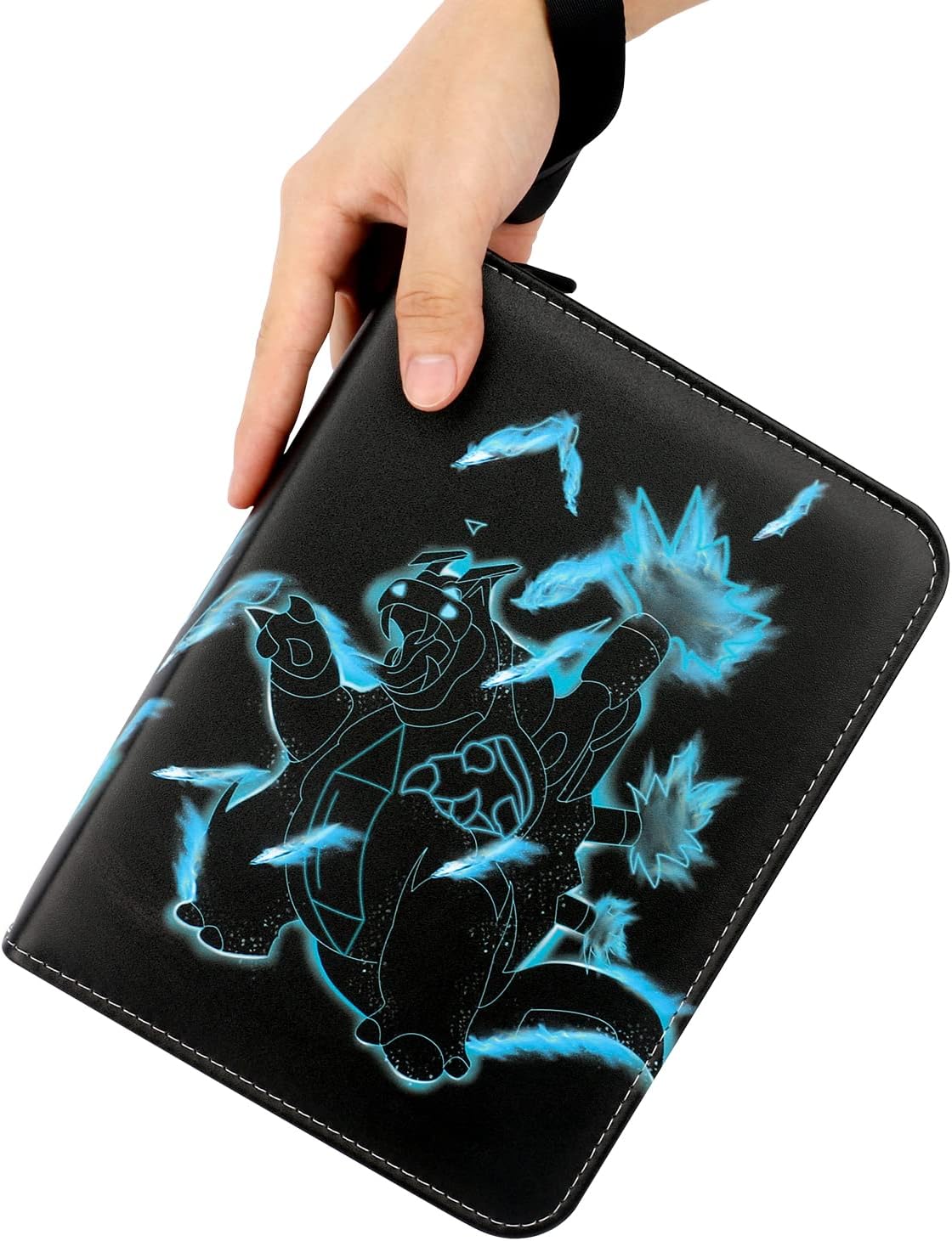 Trading Card Binder for Pokemon Cards, 4-Pocket Portable Card Collector Album Holder Book Fits 440 Cards with 55 Removable Sleeves, Fit for TCG Yugioh Trading Cards,Toys Gifts for Kids : Toys & Games