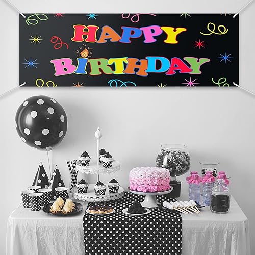 Miniatura 5 de Cartel grande de 2 pancartas grandes de tela Oxford de poliéster con cuerda para pared interior y exterior, letrero fácil de colgar, letrero de