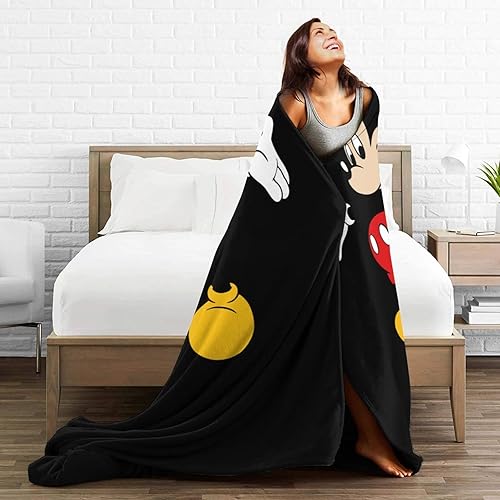 Miniatura 5 de Linda manta de dibujos animados de anime, manta de franela de forro polar, súper suave, acogedora y cálida para sofá, sala de estar, dormitorio, 50