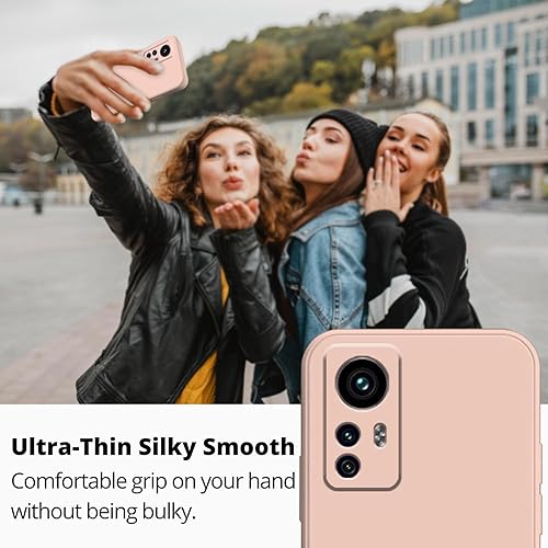 Miniatura 9 de Compatible con Xiaomi 12 Pro Case Silicone Liquid Dark Green, Soft Smooth Touch Xiaomi 12 Pro Funda de teléfono Silicona a prueba de golpes Cubierta