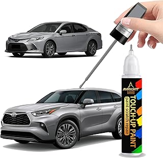 Celestial Silver Metallic(1J9) Touch Up Paint For Toyota Exact Match-Chips and Nicks 2 in 1 Car Paint Pen Scratch Rapair for Avalon/RAV4/Camry/Corolla/Highlander/Prius/Sequoia/Sienna/Tacoma