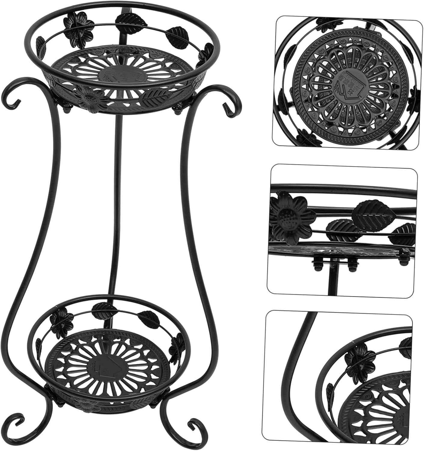 Elegant Plant Stand Portable Flower Pot Shelf for Living Study Kitchen