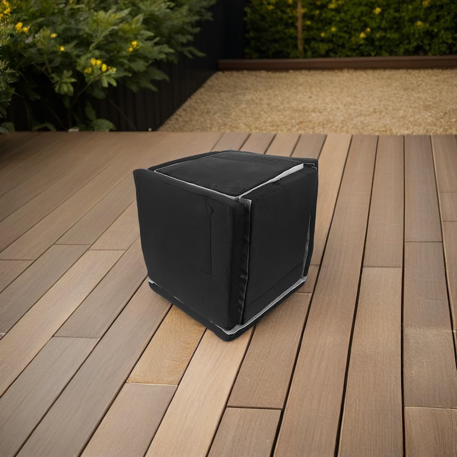 Caisson Phonique Installation Facile Pompe Piscine en Mousse Isolante Noire, Couverture Insonorisante pour Pompe Surpresseur Eau Bruit