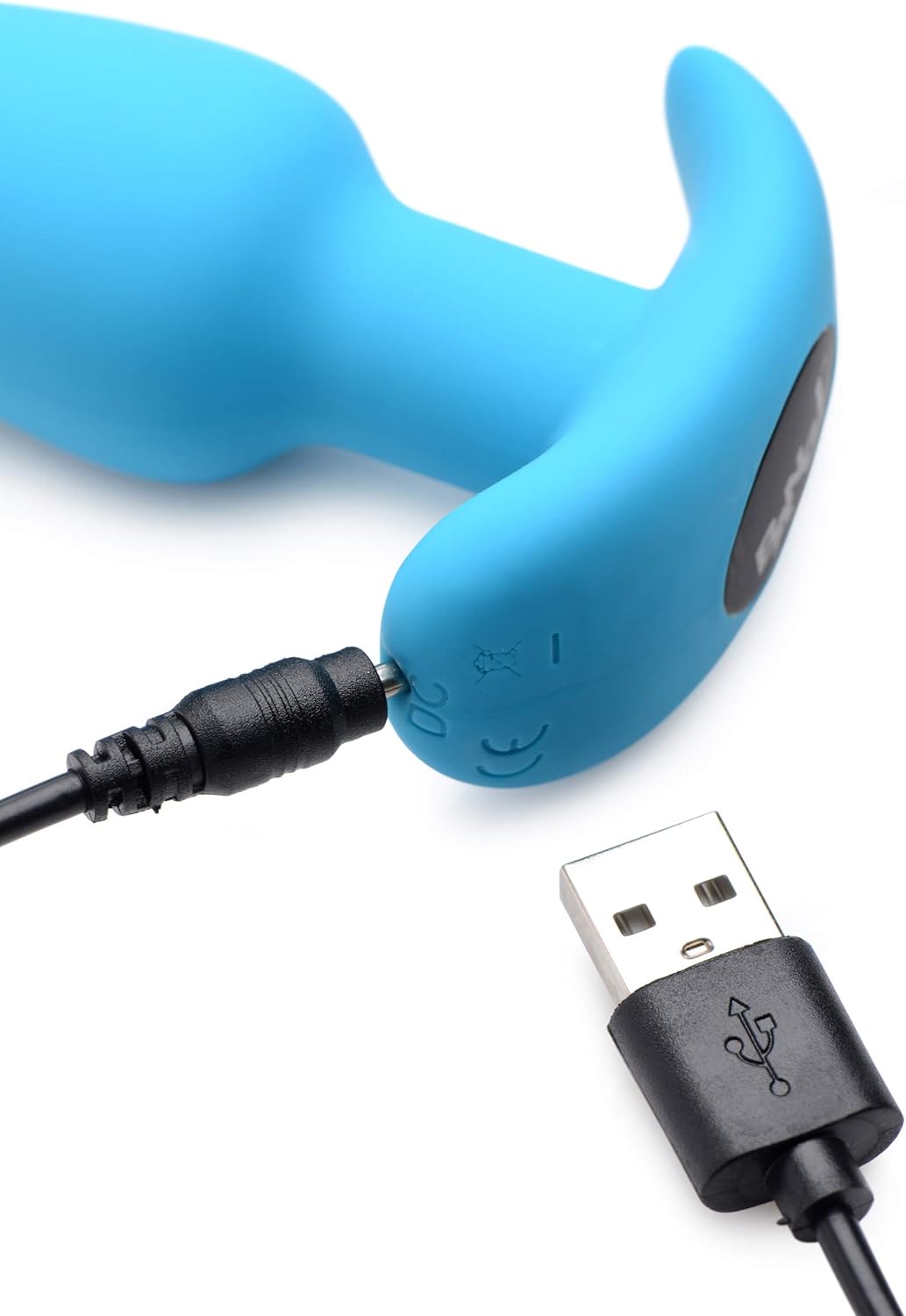 Remote Control 21X Vibrating Silicone Butt Plug - Blue