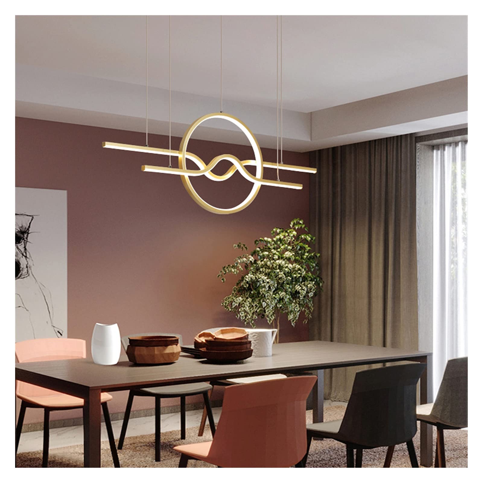 Daoke Chandelier, Modern LED Chandelier for Dining Room, Living Room, Kitchen, Bar, Suspension, Luminaire, Chandeliers, Office Lighting, Home Use