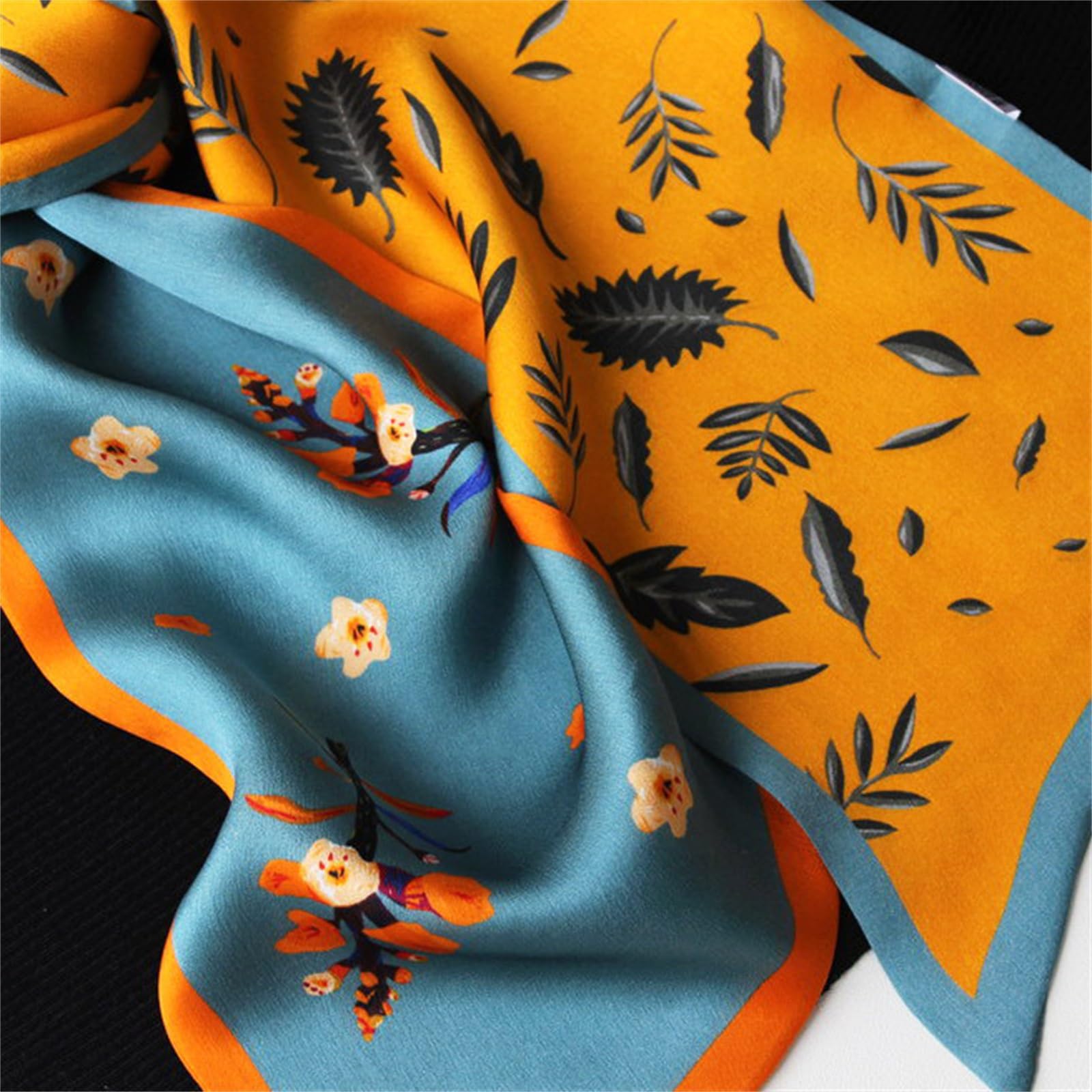 Sciarpa di Seta Sciarpa di seta primaverile e autunnale Sciarpa lunga Cintura svolazzante for asciugamano decorativo multifunzionale Sciarpe di Seta da Donna