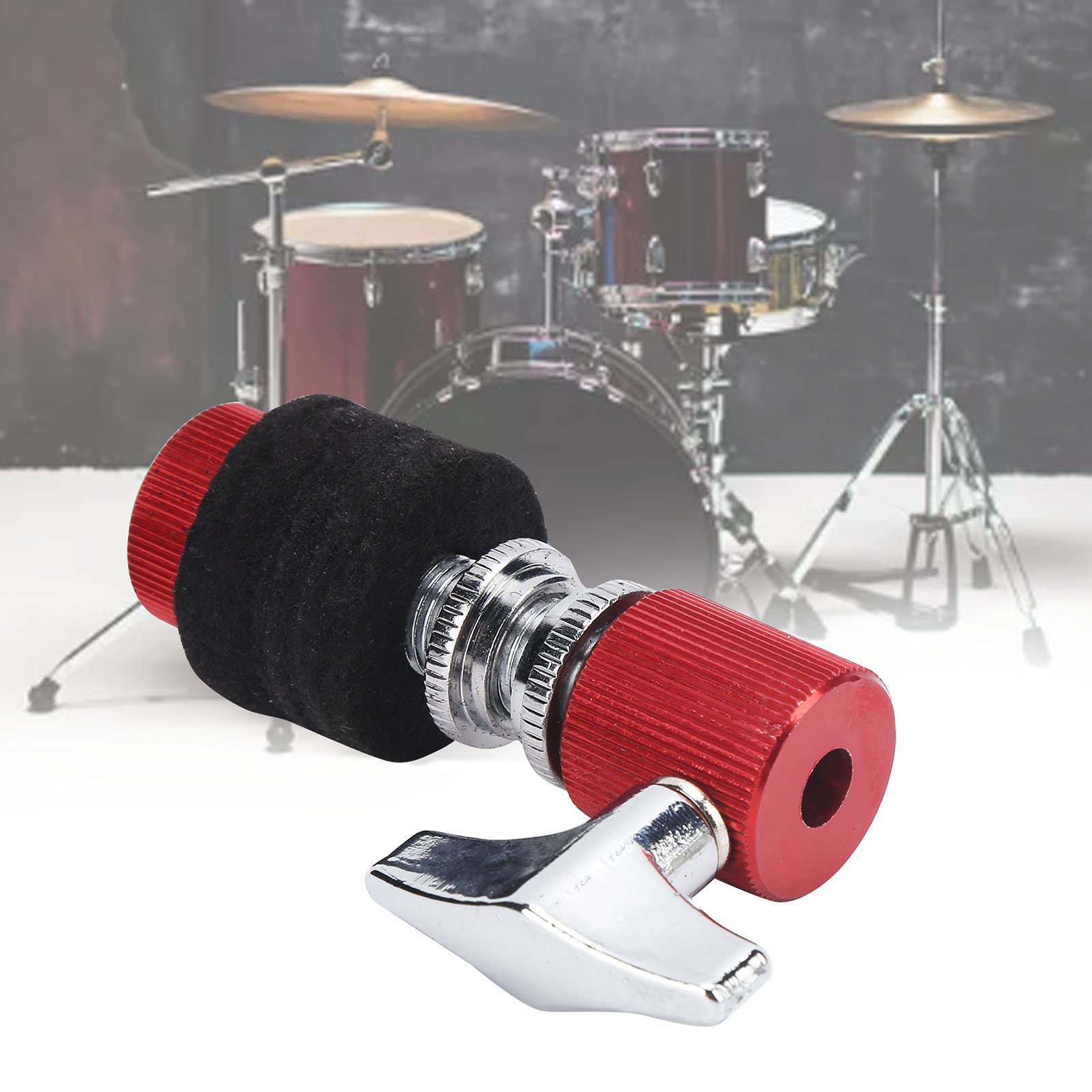 Embrague Hi Hat Para Batería De Jazz - Aleación De Aluminio Rojo, Compatible Con Soportes De 6 Mm