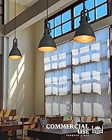 Vista 5 de Pendant Lights, Minimalist Pendant Lighting for Kitchen Island, Hanging Light Fixtures with Black Metal, 3-Pack, AD-2151-1P3