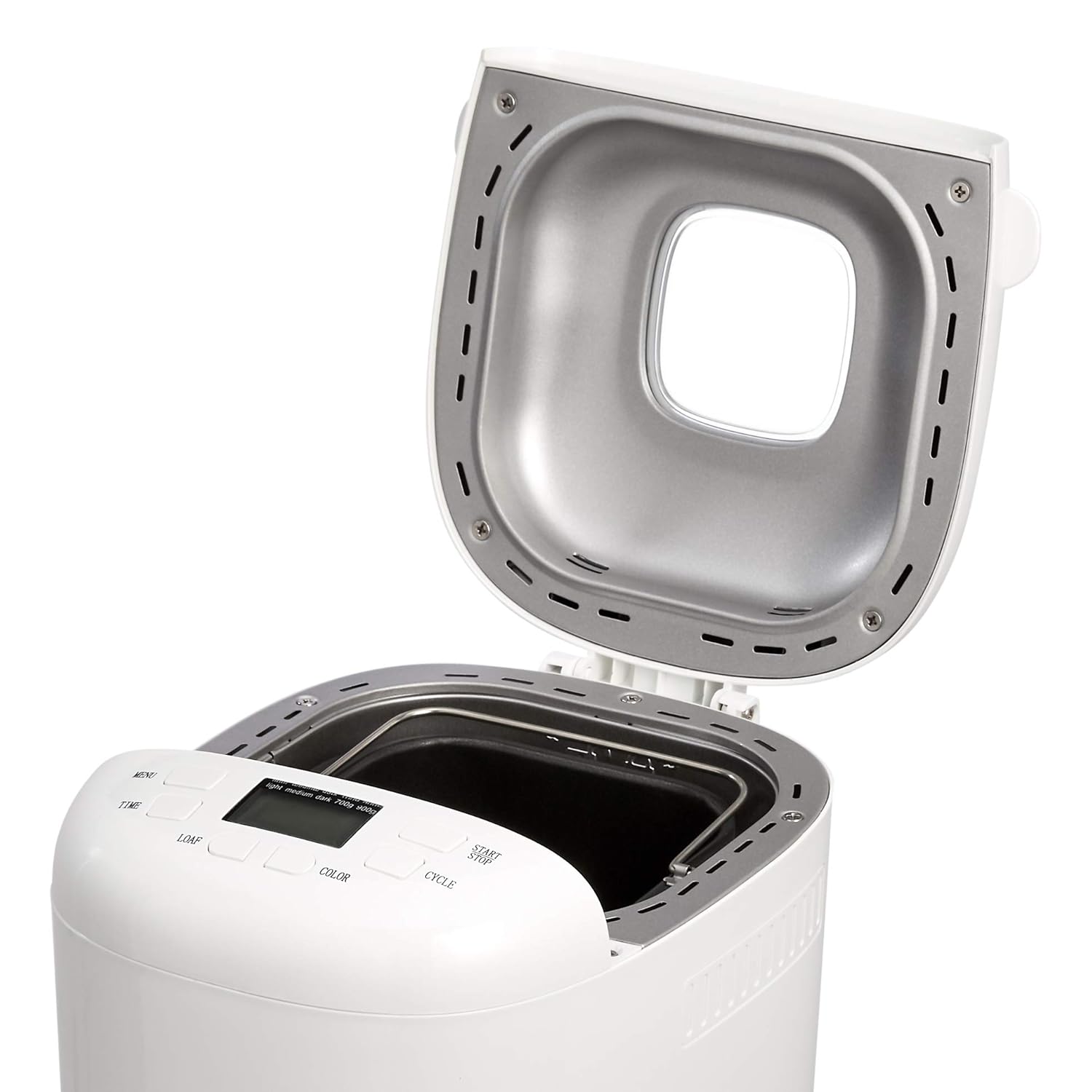 AmazonBasics Bread Maker with lid open