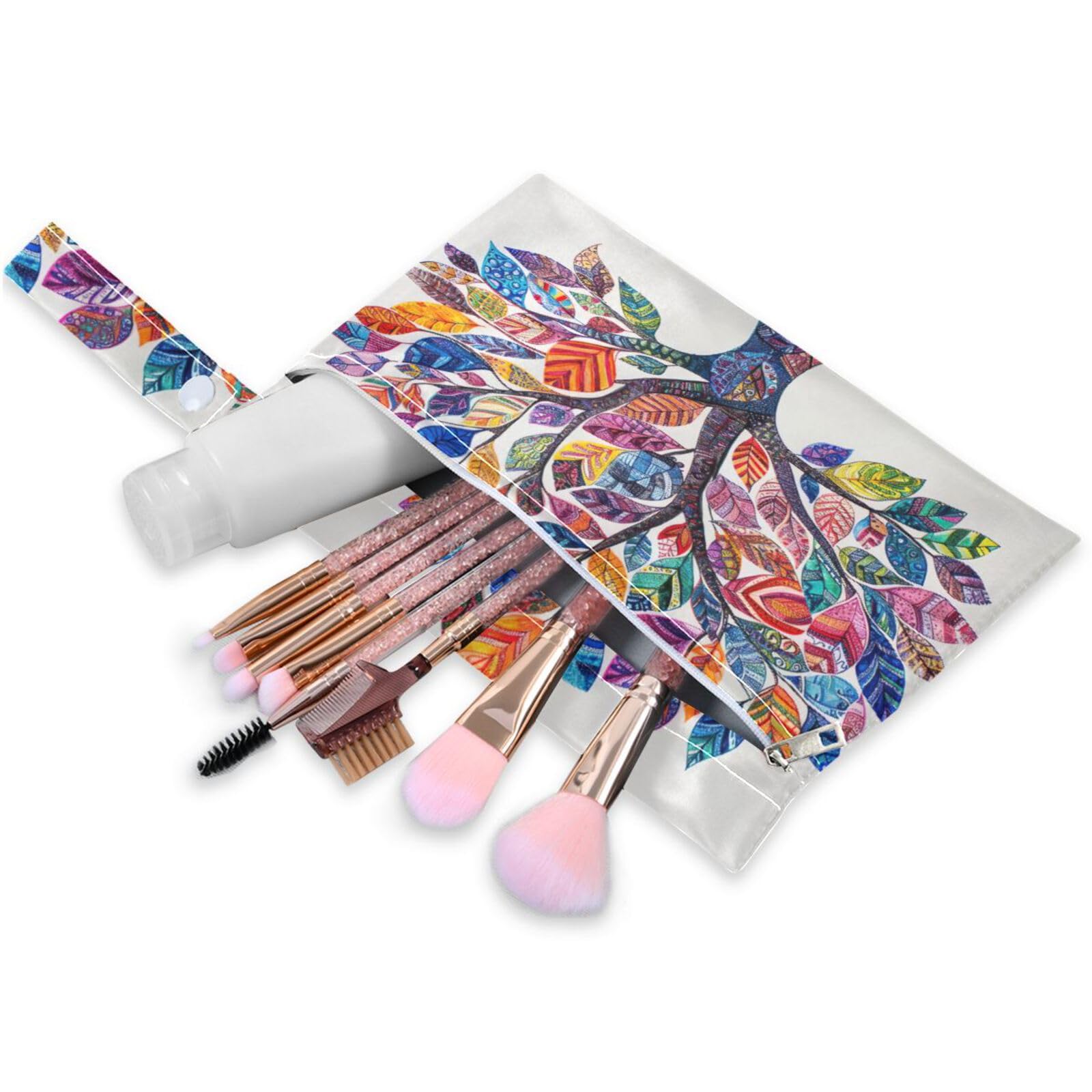 Coikll Wet Dry Bags for Cloth Diaper 2 Pack Waterproof Yoga Gym Bag for Swimsuit Wet Clothes Baby Items-?Colorful Glass Tree?