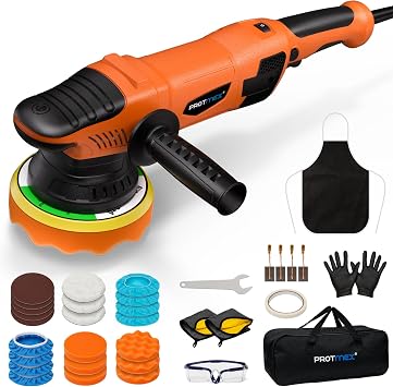 1200W 6" Rotary Buffer, 2500-6000RPM, Detach Handle, Car/Boat Sand & Wax