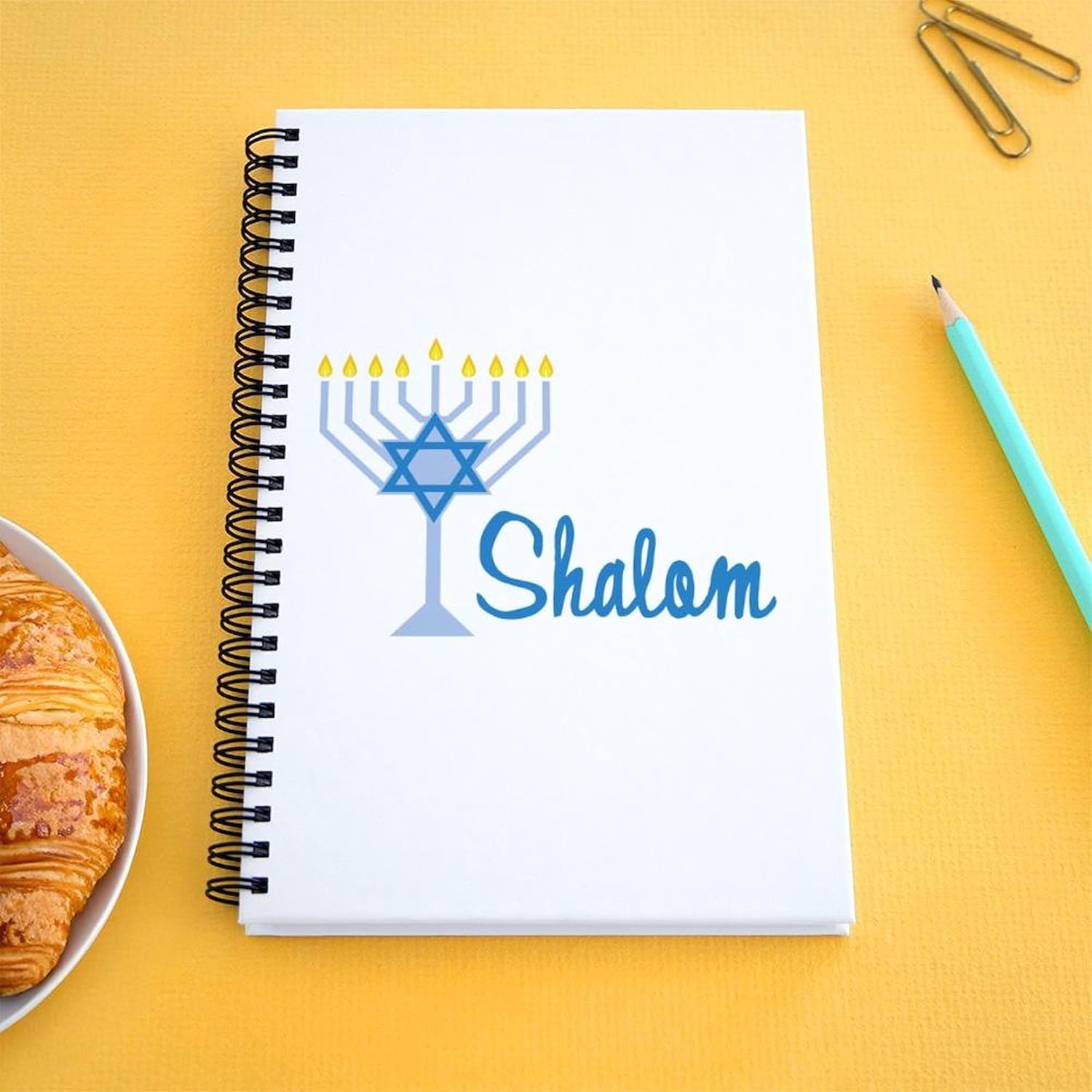 CafePress Shalom Spiral Bound Journal Notebook, Personal Diary, Lined