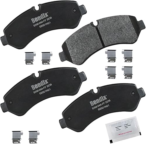 Miniatura 279 de Bendix Priority1 CFC154 - Juego de pastillas de freno de disco para Avanti II, Century, LeSabre, Regal, Riviera, chasis comercial, DeVille