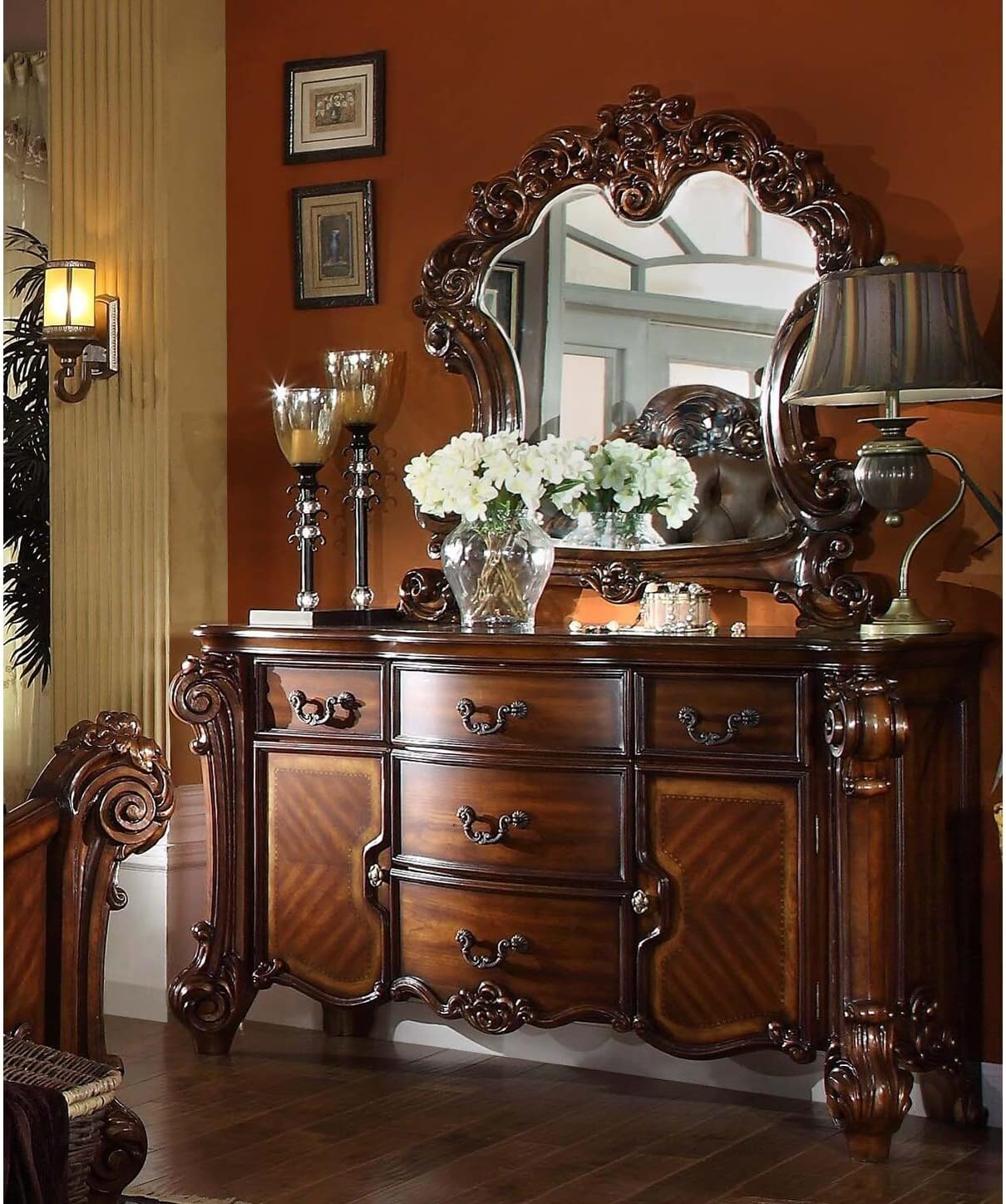 Acme Vendome 5 Drawer Dresser in Cherry