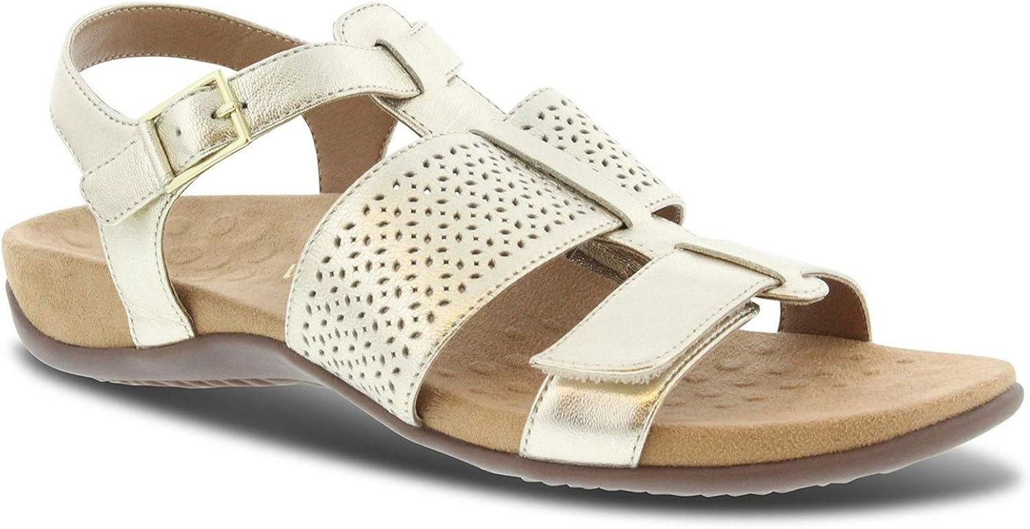 Vionic Women's Rest Goldie Backstrap Sandal - Ladies Adjustable Sandals with Concealed Orthotic Support
