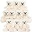 MorisMos 10Pcs Teddy Bears Bulk Baby Shower, 14inch Cute Teddy Bear Stuffed Animals Plush, Small Stuffed Bears on Centerpiece Baby Shower, White