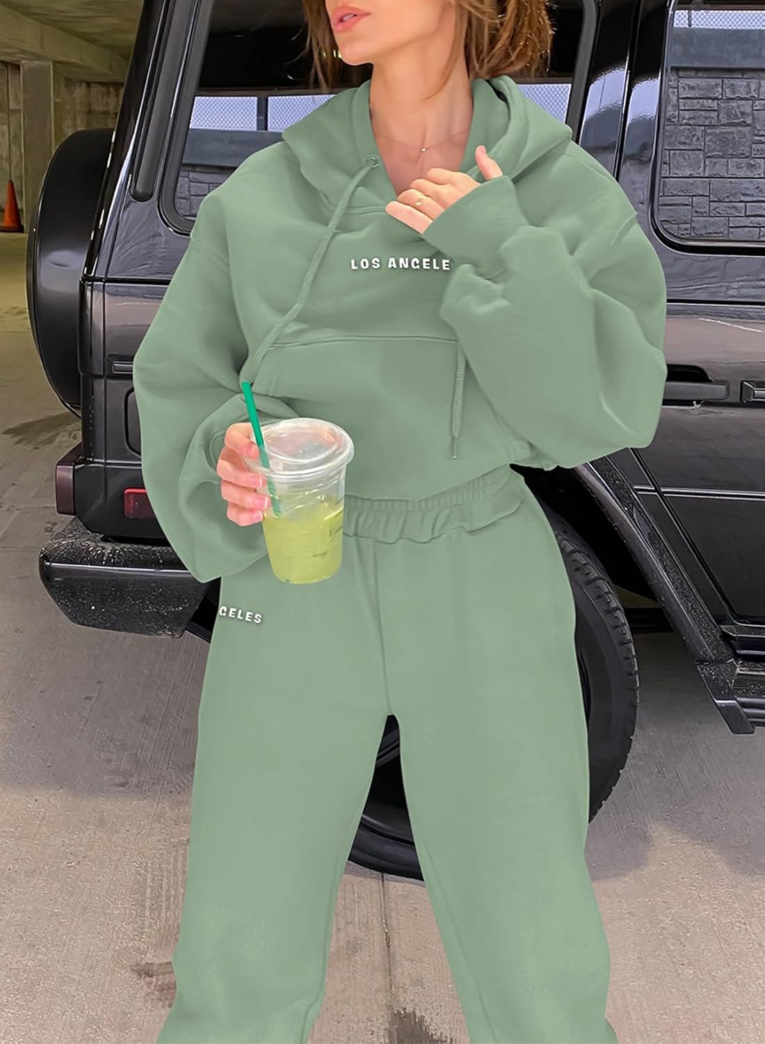 Herseas Womens 2 piece Outfits Lounge Sets Sweatsuits Hoodies Long Sleeve Sweat Set Fleece Fall Fashion Clothing 2025 - Image 6