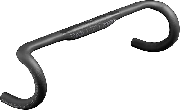 Deda Elementi Zero2 DCR RHM-Evo Drop Handlebar, PoB Polished on Black, 38cm