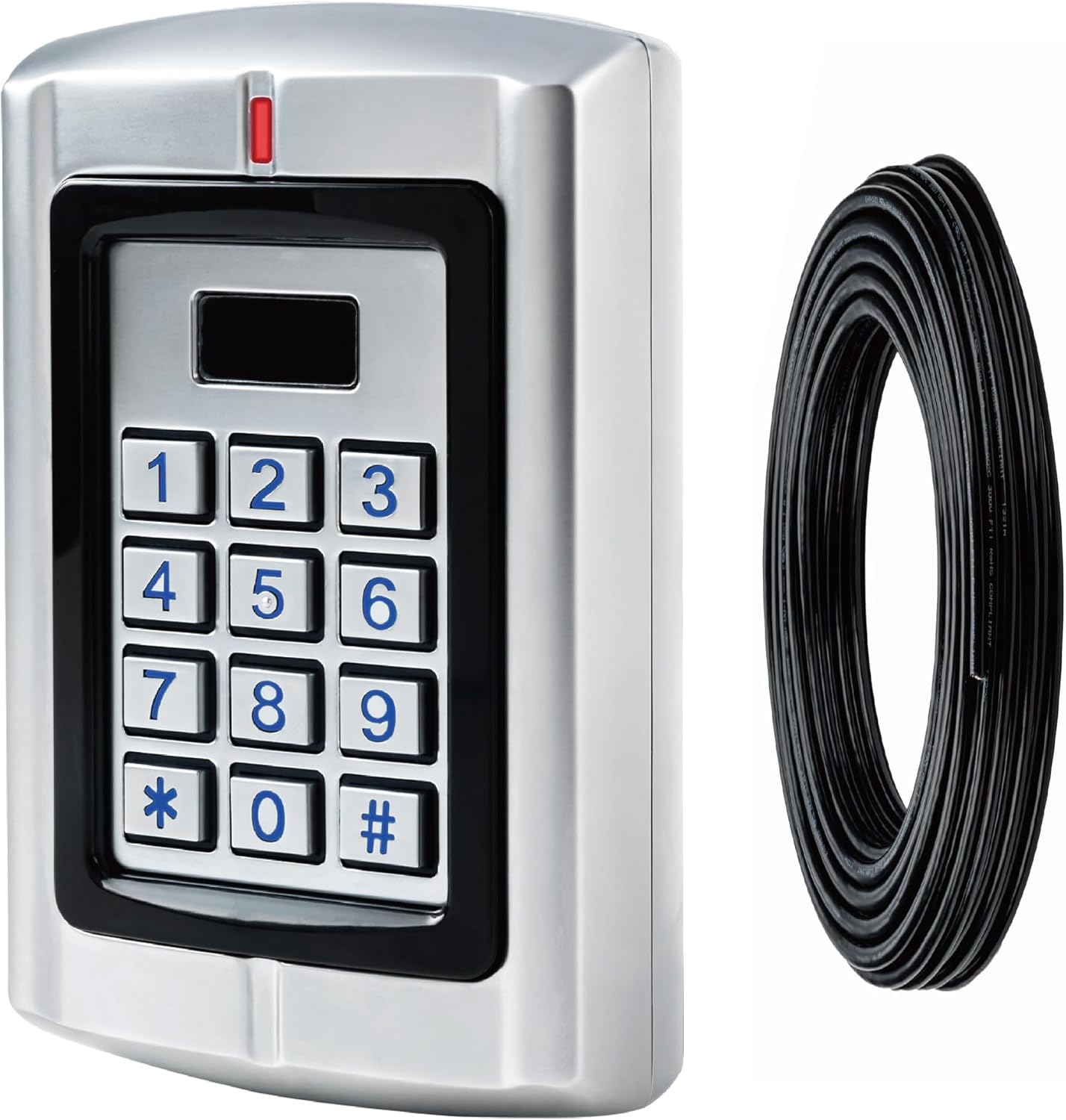 Universal Waterproof 12-24V AC/DC Metal Wired Keypad Stand Alone Access Controller for Gate Opener Operator, Garage Door Opener and Access Control Security System, Upgraded KPR2000 Keypad