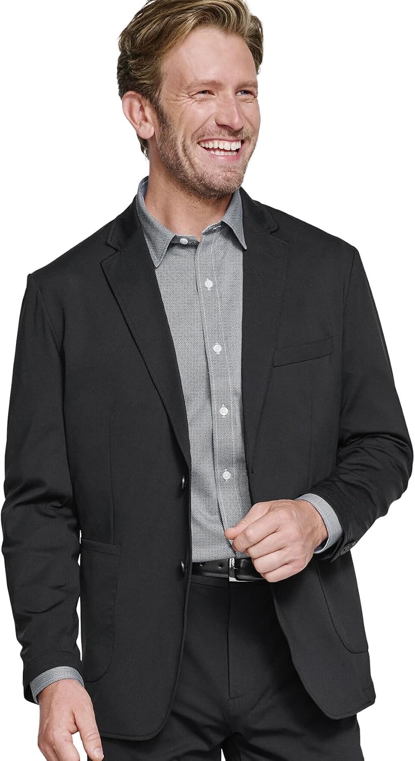 Johnston & Murphy Men's XC Flex Solid Knit Blazer