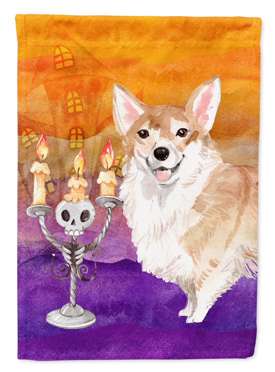Drapeau Corgi Halloween pour habiller votre façade et accueillir vos invités