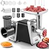 Huanyu Meat Mincer, Mincer, 350 W, 357 mm Plate, Chopping Vegetable Slicer, Mincing, Meat Grinder, Sausage, Making, Miso, Colossal Container, Beef, Chicken, Soy, Noodle, Home Kitchen, Commercial Use, Easy to Clean