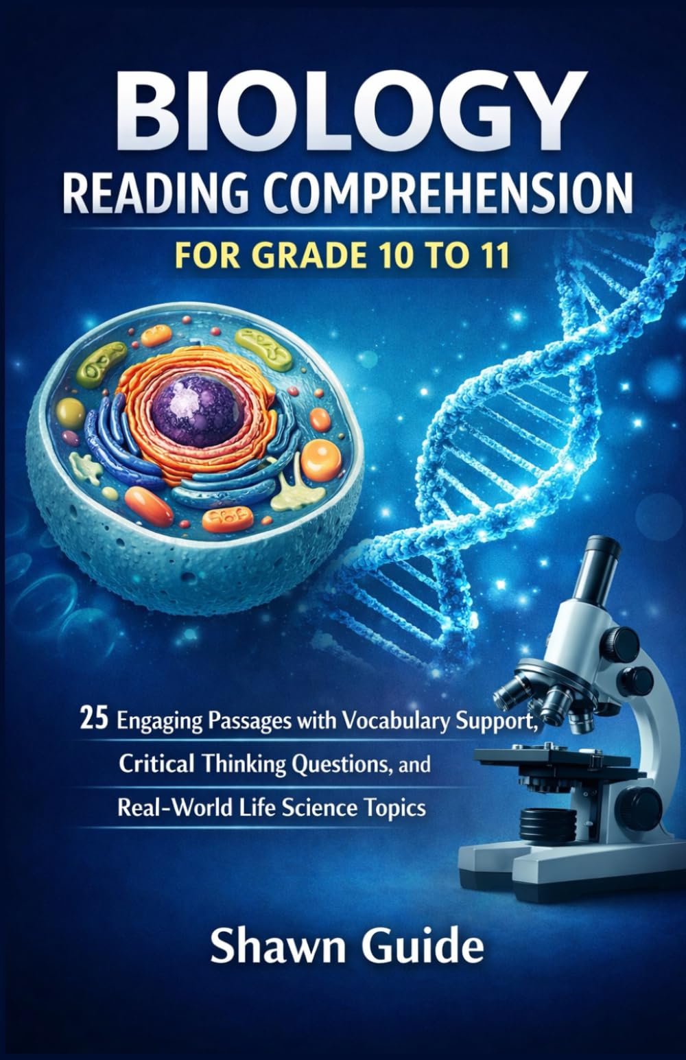 BIOLOGY READING COMPREHENSION FOR GRADE 10 TO 11: 25 Engaging Passages with Vocabulary Support, Critical Thinking Questions, and Real-World Life ... FOR HIGH SCHOOL (GRADES 10 TO 12))