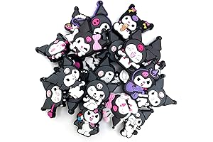 Exquisite Kuromi Jibbitz Charms for Lively Footwear Embellishments