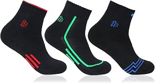 Bonjour Men's Black Ankle Length Sports 3 Pair Socks(BRO7004ANK-PO3_Black) Price In India