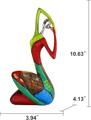 Miniatura 3 de suruim Figuras abstractas coloridas para mujer, esculturas para decoración del hogar para estantes, yoga, postura, arte, estatua moderna para