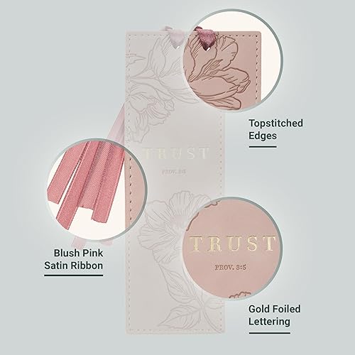 Miniatura 60 de Christian Art Gifts - Separador de piel sintética con cinta de satén y verso bíblico inspirador para mujeres y hombres, Marrón - Proverbios 31 Mujer