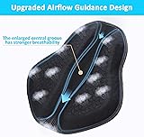 Motorcycle Seat Cushion, Universal Motorbike Gel Seat Cushion, Improved Ventilation Gaps 3D Honeycomb Structure Seat Cover, Breathable and Shock Absorption, Soft, Comfortable for Long Rides - 2