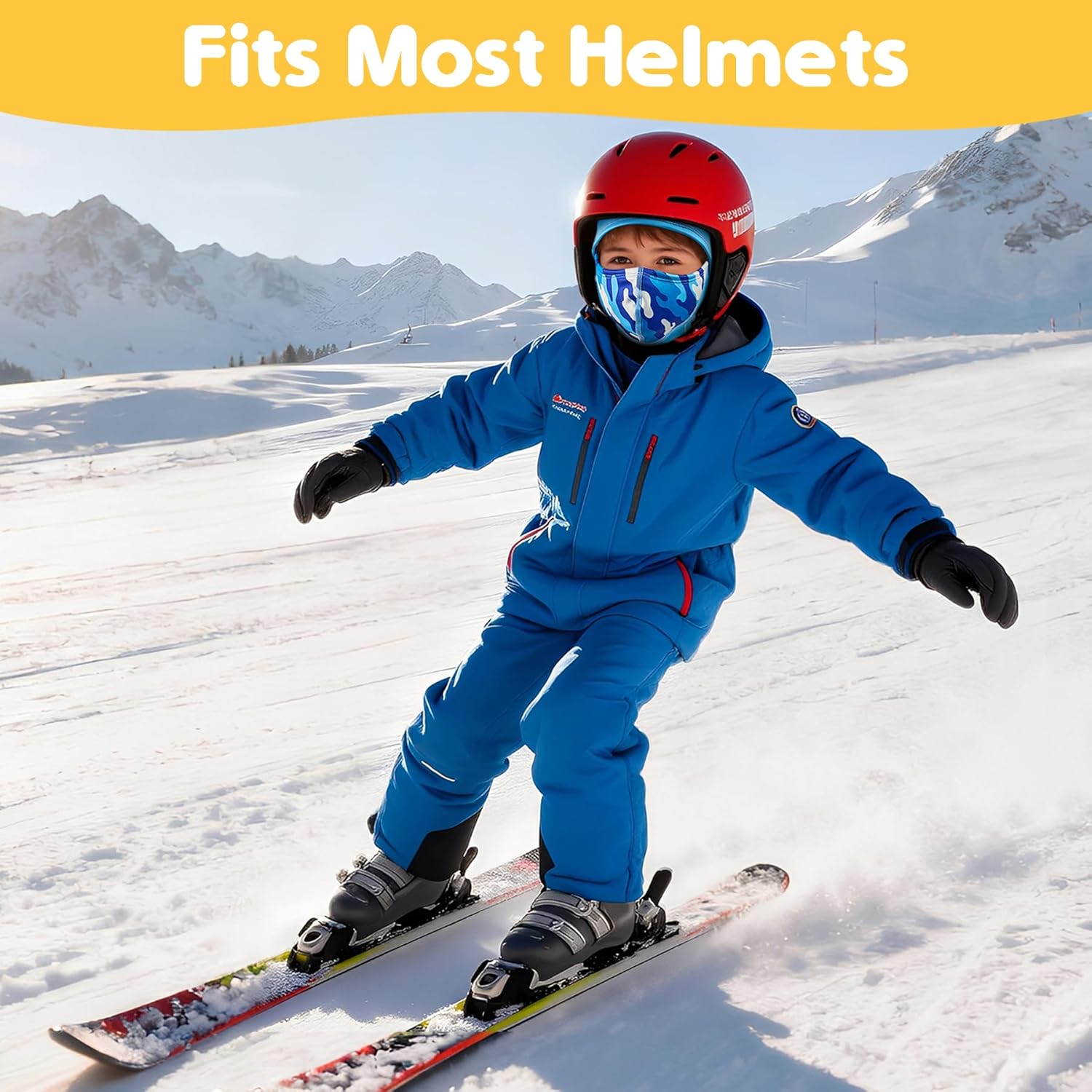 Kids Winter Balaclava Breathable Ski Mask for Girls Boys Fleece Face Mask Warmer Face Cover Neck Gaiters for Outdoor - Image 6