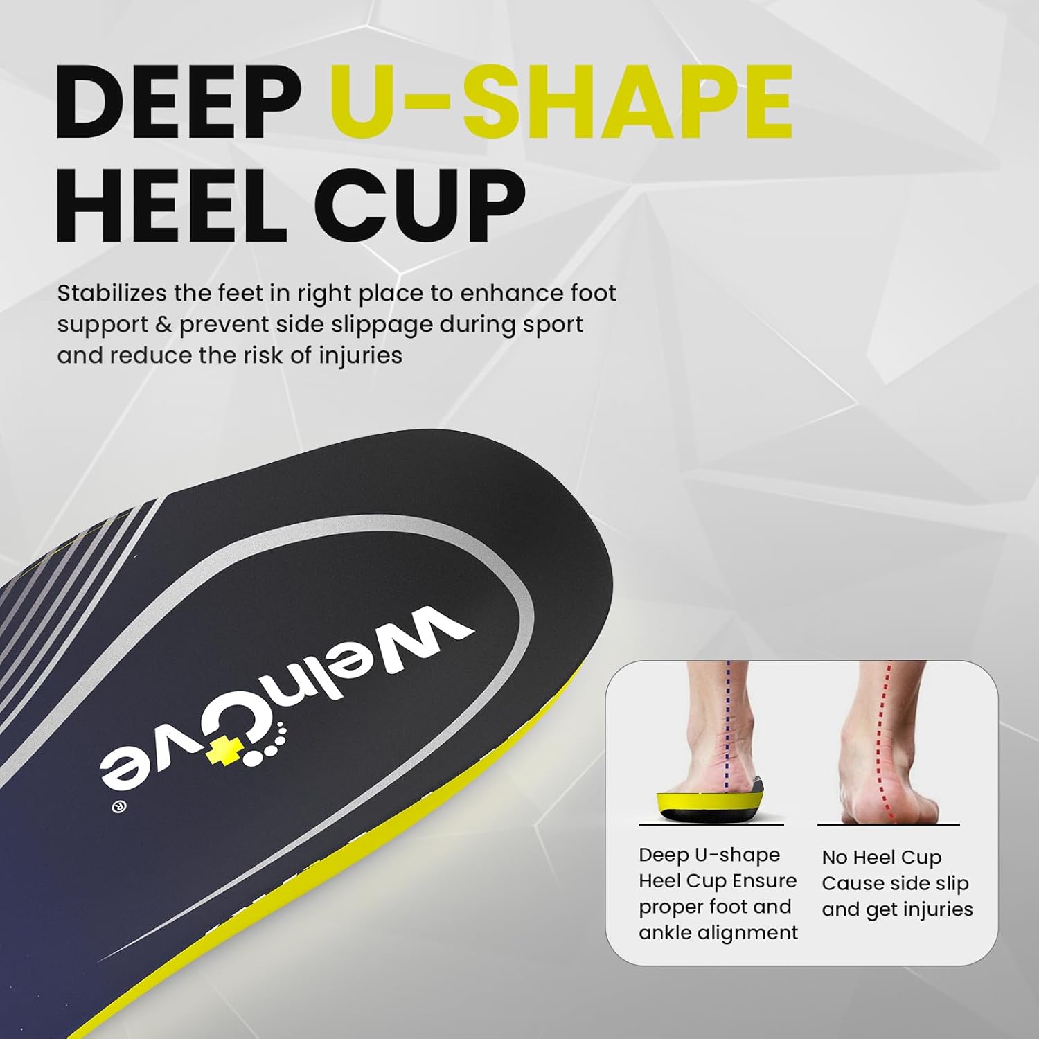 High Arch Support Orthotics Insoles - Welnove Plantar Fasciitis Pain Relief Shoe Inserts for Flat Feet, Foot Pain, Heel Spurs - Fatigue Reduce All-Day Standing Work Boot Insoles Men & Women (L) - Image 4