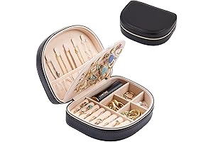 ProCase Jewelry Organizer Case - Compact, Portable, Seashell-Shaped for Travel