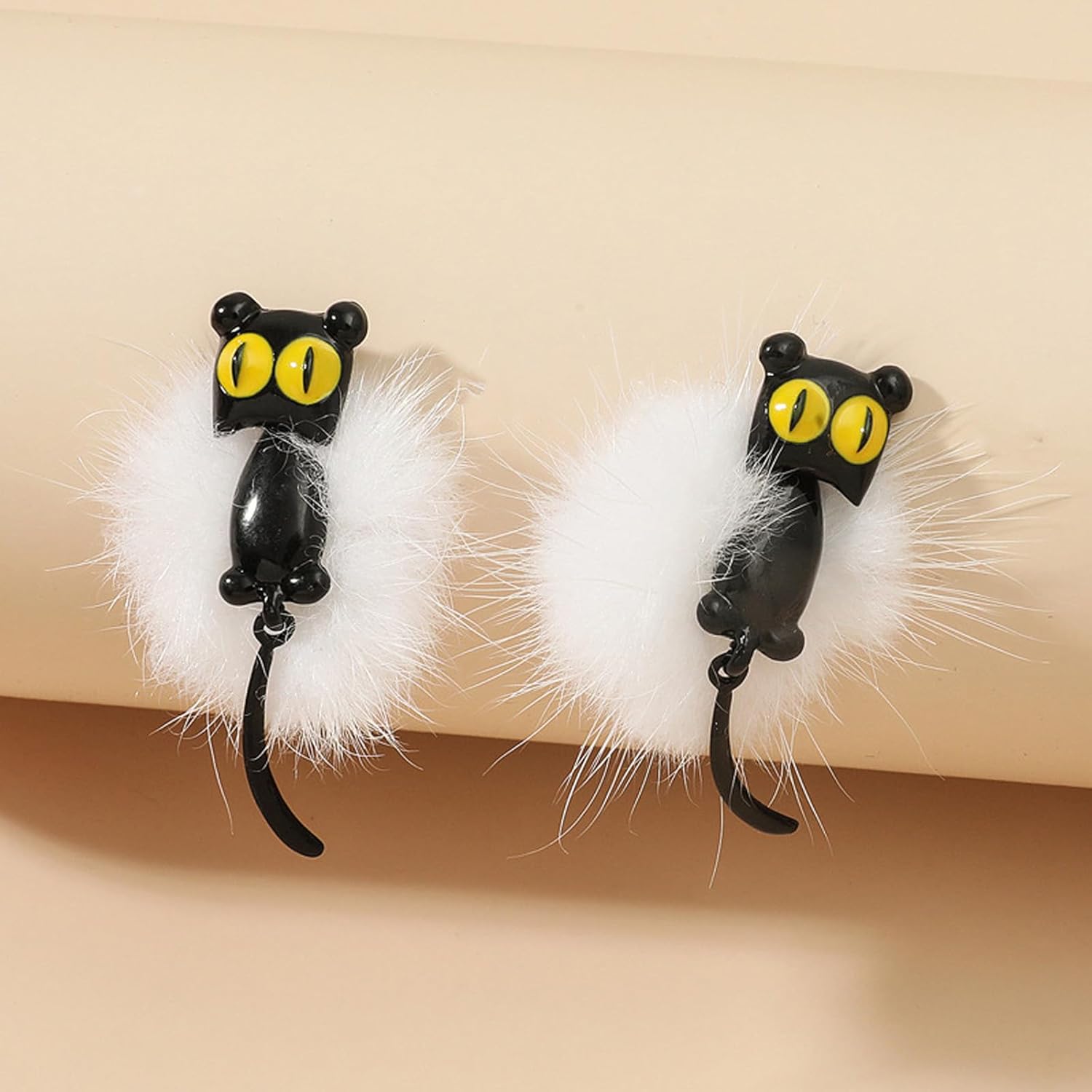 Adorable Cat Earrings Gothic Earrings for Women Cute Black Cat Paw Stud Earring Hypoallergenic Halloween Earring Trendy Jewelry Gifts Womens Halloween Costumes 2026 - Image 6