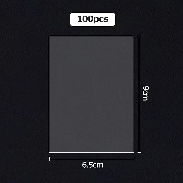 100PCS Pochette Carte, 0.1MM Transparentes Protège Carte Pour Cartes Pokémon, Cartes de Change, Yu-Gi-Oh, Magic(66 x 92 MM) - 2