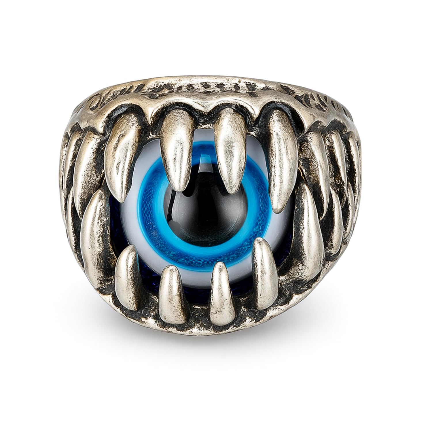 salvus app solutions Metal Nazar-Battu Evil Eye Finger Ring Men and Boys/Metal Rings/Accessories Jewellery for Men & Boys (1 PC_Adjustable)-picture-46