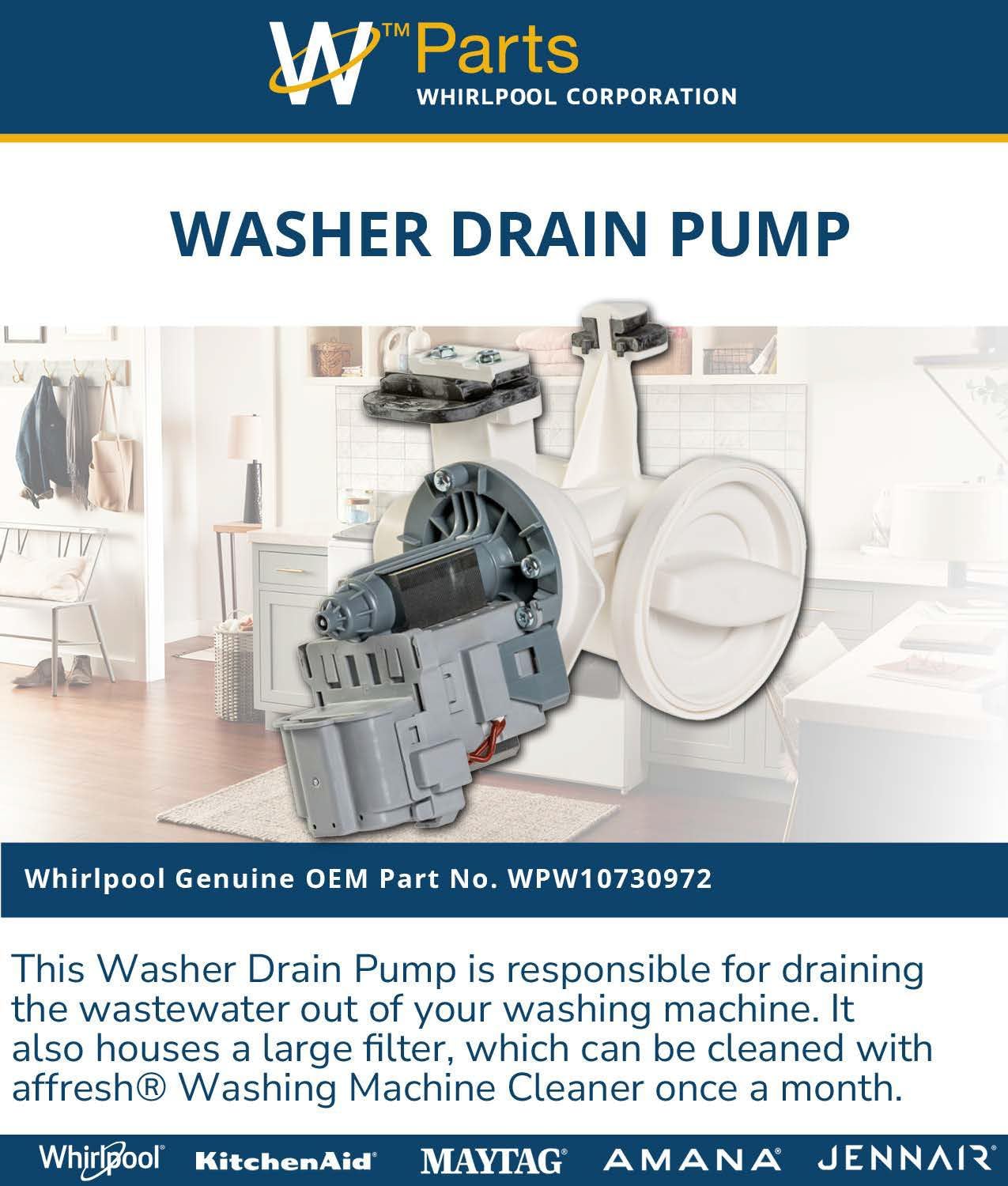 Whirlpool Washer Drain Pump