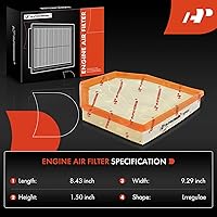 Vista 2 de A-Premium Filtro de aire de motor de 2 piezas compatible con BMW M2 2019-2021, M3 2015-2018, M4 2015-2020, M5 2012-2016, M6 2012-2018, M6 Gran Coupe