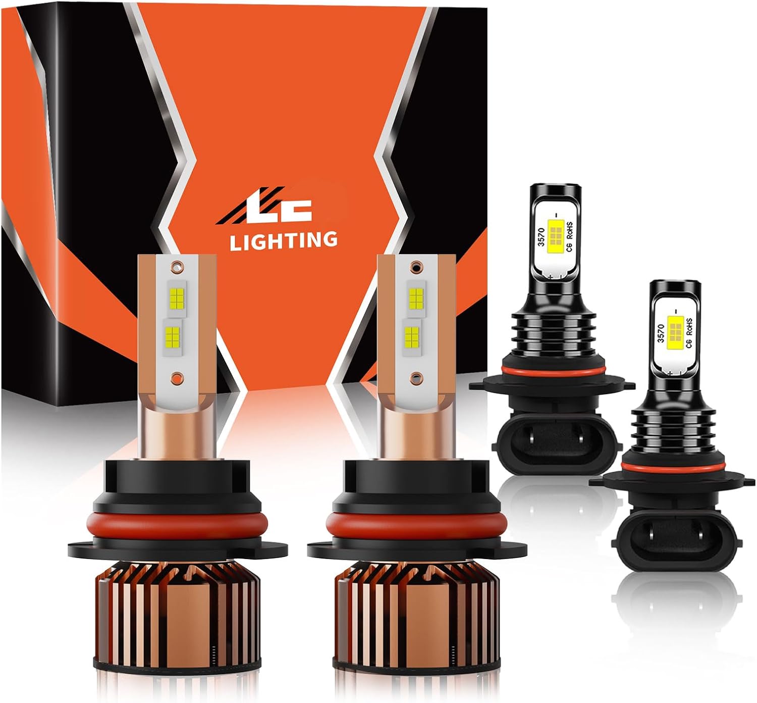 Compatible for 2005-2019 Nissan Frontier Multi-position Beam Driving Light bulbs, Enhanced Visibility Direct Installation, pack of 4