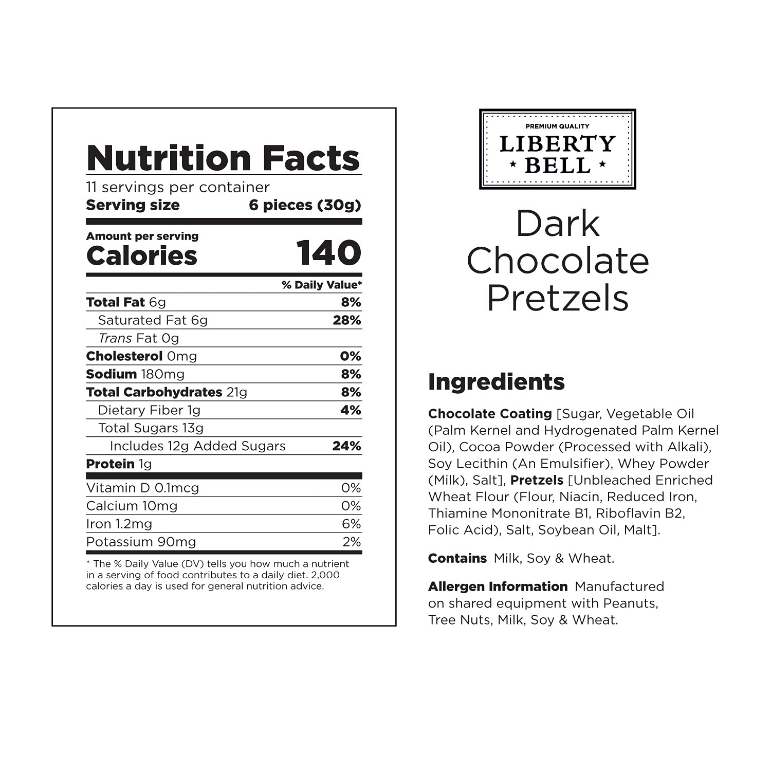 Chocolate Covered Pretzels Snack, Mini Pretzels Dipped in Vanilla Yogurt, Dark, and Milk Chocolate, 12 Ounce Bag (3 Pack)