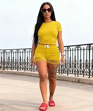 Two Piece Lounge Sets for Women Casual Sweat Suits Short Sleeve Crop Tops short sets Tracksuit