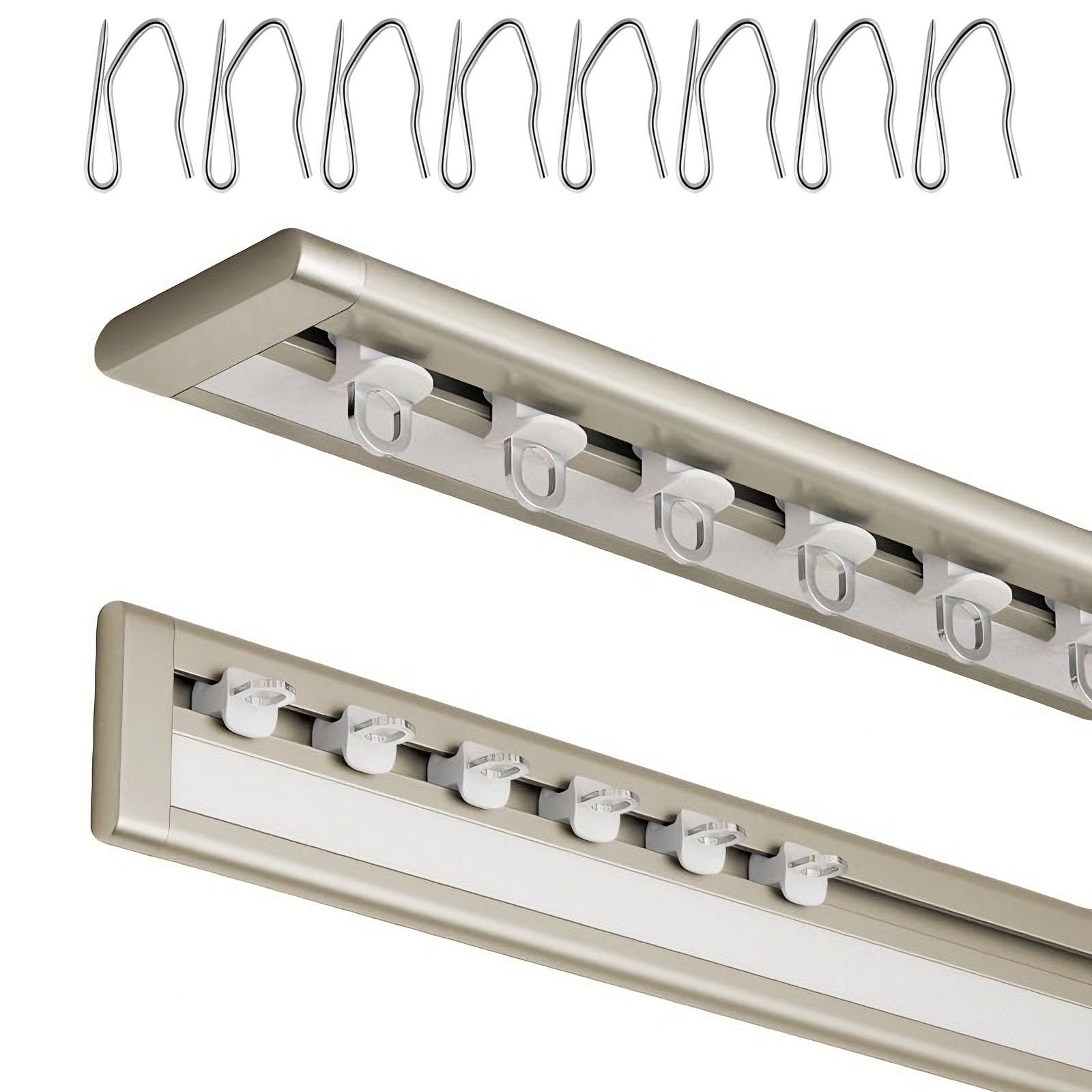 Riel de aluminio invisible de 1,4 m para dividir ambientes y crear zonas privadas