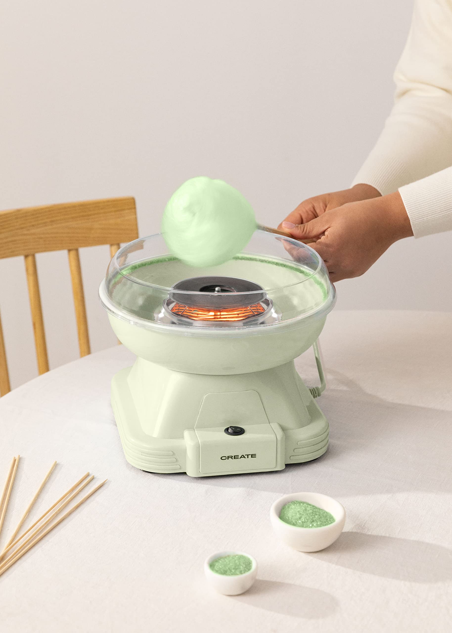CREATE/COTTON CANDY MAKER/Zuckerwattemaschine Grün / 500W