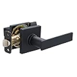 Contemporary Stamford Door Lever- Passage -Matte Black, 1-Pack